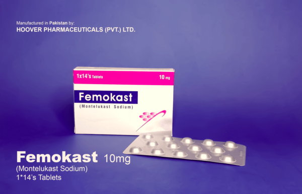 Femokast (Montelukast as Sodium 10mg Tablet)