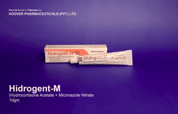 hydrocortisone acetate (1%) and miconazole nitrate (2%) Hidrogen-M